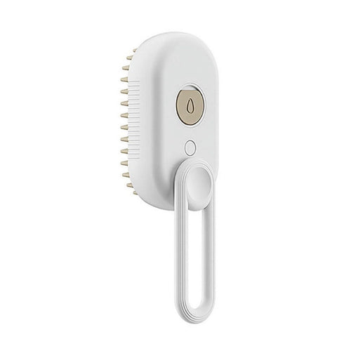 Cat Steam Brush, 3 in 1 Self Cleaning Steamy Cat Brush, Spray Silicone Massage Comb, Cat Brush for Shedding, Pet Hair Removal Tool with Handle Multifunctional Grooming Brush for Dogs Cats